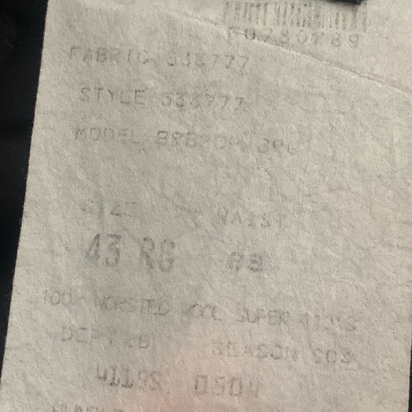 Brooks Brothers Loro Piana Super 110 100% Wool Gray Two Button Suit Size 43R - Picture 10 of 13